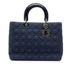 Dior Large Denim Cannage Lady Dior Secondhand