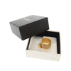 Chanel CC Gold Plated Crystals Heart Ring Secondhand