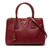 Prada Small Saffiano Lux Galleria Double Zip Satchel Secondhand