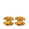 Chanel CC Quilted Gold Plated Clip On Earrings Secondhand