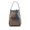 Prada Canvas Canapa Logo Bow Drawstring Bucket Secondhand