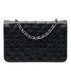 Chanel CC Embossed Lambskin Diamond Wallet On Chain Secondhand