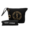 Saint Laurent Wool Embroidered Rive Gauche Pouch Secondhand