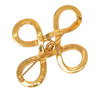 Chanel CC Gold Plated Infinity Brooch Secondhand