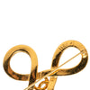 Chanel CC Gold Plated Infinity Brooch Secondhand
