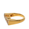Gucci Gold Plated Strass Logo Letter Ring S Secondhand