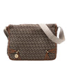 Fendi Zucchino Canvas F Charm Crossbody Secondhand