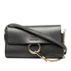 Chloé Mini Smooth and Grained Calfskin Faye Chain Crossbody Secondhand