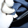 Secondhand Prada Canapa Navy Wood Bag