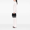 Saint Laurent Croc Embossed Calfskin Monogram Fringe Clutch Secondhand