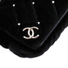 Chanel CC Quilted Velvet Crystal Wristlet Clutch Secondhand