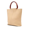 Chanel Grained Calfskin Tortoise Top Handle Tote Secondhand