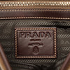 Prada Leather Trimmed Canvas Canapa Logo Buckle Messenger Bag Secondhand