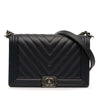 Chanel Medium Chevron Lambskin Boy Flap Secondhand