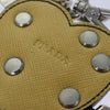 Prada Charm Logo Key Ring Saffiano Leather