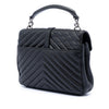 Saint Laurent Medium Chevron Sheepskin Monogram College Satchel Secondhand