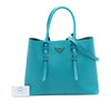 Prada Medium Saffiano Cuir Double Handle Satchel Secondhand