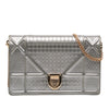 Dior Metallic Patent Microcannage Diorama Wallet on Chain Secondhand