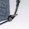 Secondhand Fendi Baguette Blue Canvas Bag