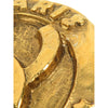 Chanel CC Gold Plated Logo Round Clip On Earrings Secondhand