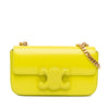 Celine Calfskin Cuir Triomphe Chain Shoulder Bag Secondhand