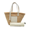 LOEWE Medium Raffia Anagram Basket Tote Secondhand