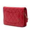 Secondhand Chanel CC Quilted Lambskin Wallet on Chain