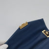 Secondhand Fendi Bebaguette Blue Leather Bag