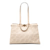 Secondhand Fendi Zucca Embroidered Canvas Peekaboo X Tote
