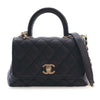Chanel Extra Mini Quilted Caviar Coco Top Handle Bag Secondhand