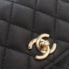 Chanel Extra Mini Quilted Caviar Coco Top Handle Bag Secondhand
