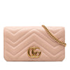 Gucci Mini GG Marmont Matelasse Calfskin Wallet On Chain Secondhand