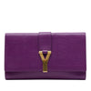 Saint Laurent Textured Leather Chyc Ligne Clutch Secondhand