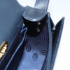 Secondhand Cartier Sapphire line Navy Leather Bag