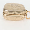 Secondhand Chanel Logo CC Gold Leather Bag