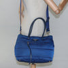 Secondhand Prada Tessuto Blue Synthetic Bag