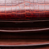 Saint Laurent Medium Croc Embossed Leather Monogram Sunset Crossbody Secondhand