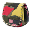 Valentino Nappa and Canvas Camouflage Rockstud Flap Crossbody Secondhand