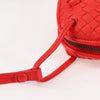 Secondhand Bottega Veneta Intrecciato Red Leather Bag