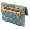 Louis Vuitton Monogram Denim Pochette Plate Secondhand