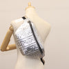 Secondhand Fendi FF Silver Leather Bag