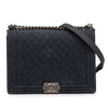 Chanel Large Iridescent Quilted Caviar Boy Flap Secondhand