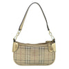 Secondhand Burberry Lollard Shoulder Bag Haymarket Canvas with