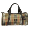 Secondhand Burberry Haymarket Beige Canvas Bag
