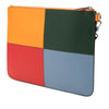 Burberry Leather Colorblock Clutch Secondhand