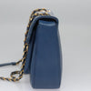 Secondhand Fendi Bebaguette Blue Leather Bag