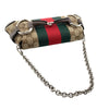 Gucci Small GG Canvas Horsebit Web Chain Satchel Secondhand