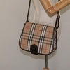 Secondhand Burberry Nova Check Beige Canvas Bag