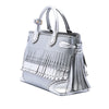 Burberry Medium Metallic Leather Brogue Banner Satchel Secondhand