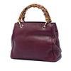 Gucci Small Calfskin Bamboo Shopper Satchel Secondhand